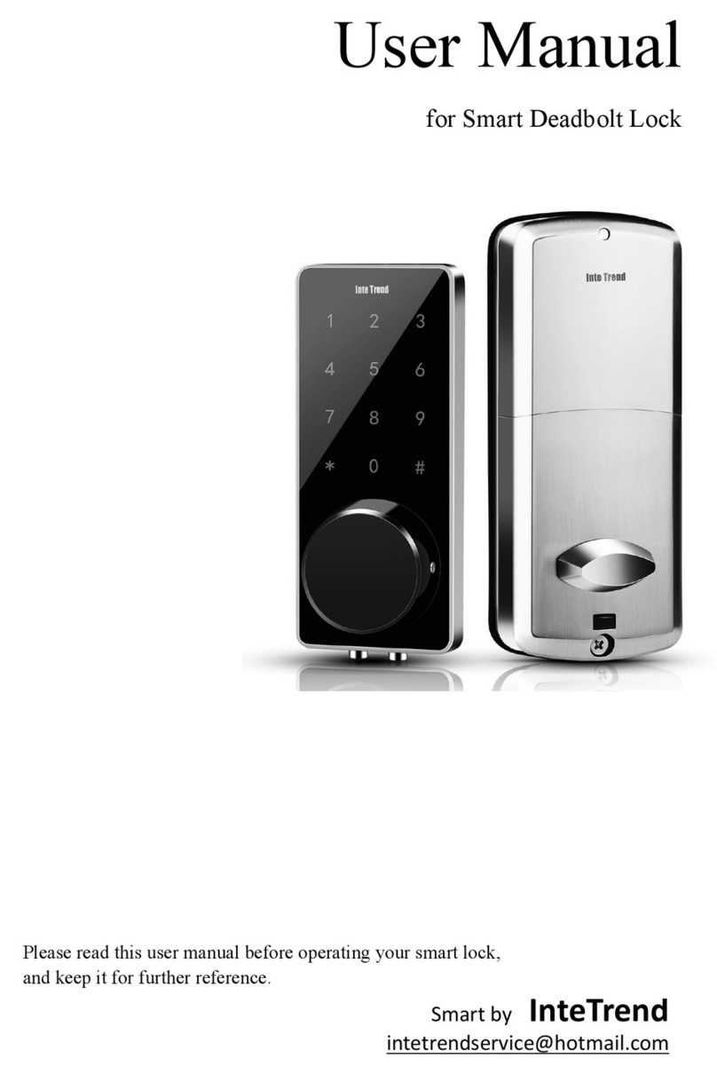 InteTrend Smart Deadbolt Lock user manual
