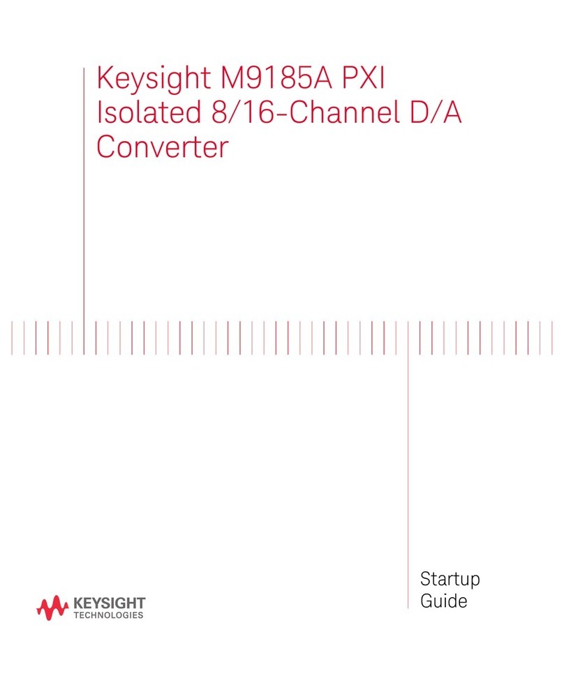 Keysight M9185A Startup guide