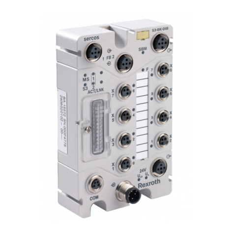 Bosch Rexroth IndraControl S67-S3-BK-DI8-M8 User guide
