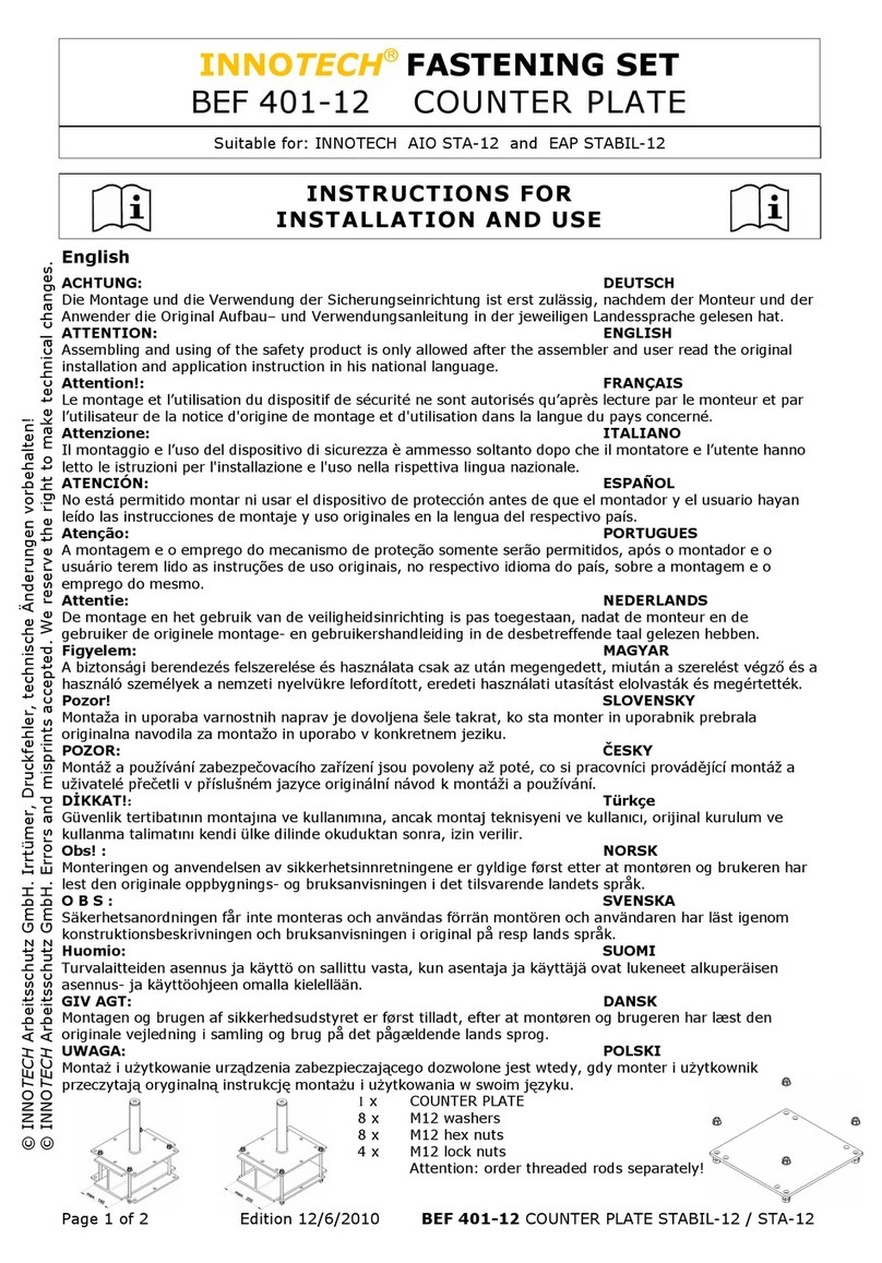Innotech BEF 401-12 User manual Innotech BEF 401-12 User manual