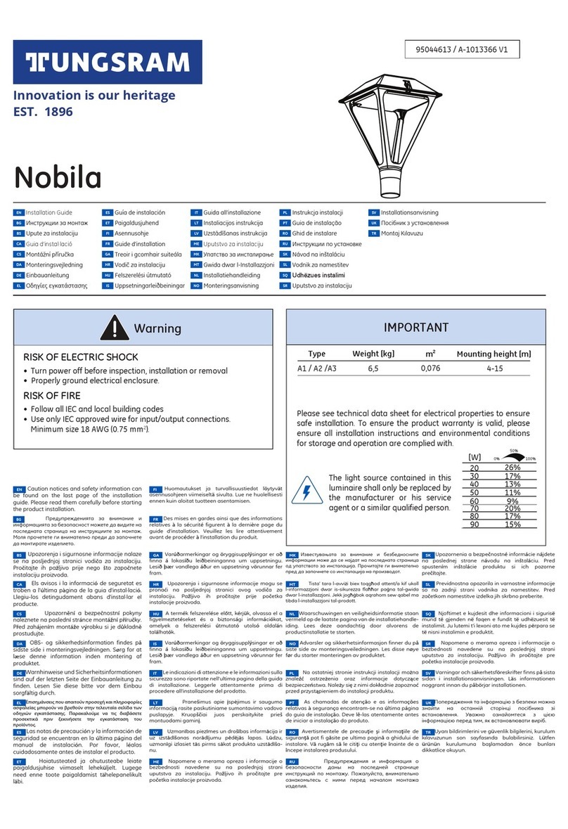 Tungsram Nobila installation guide