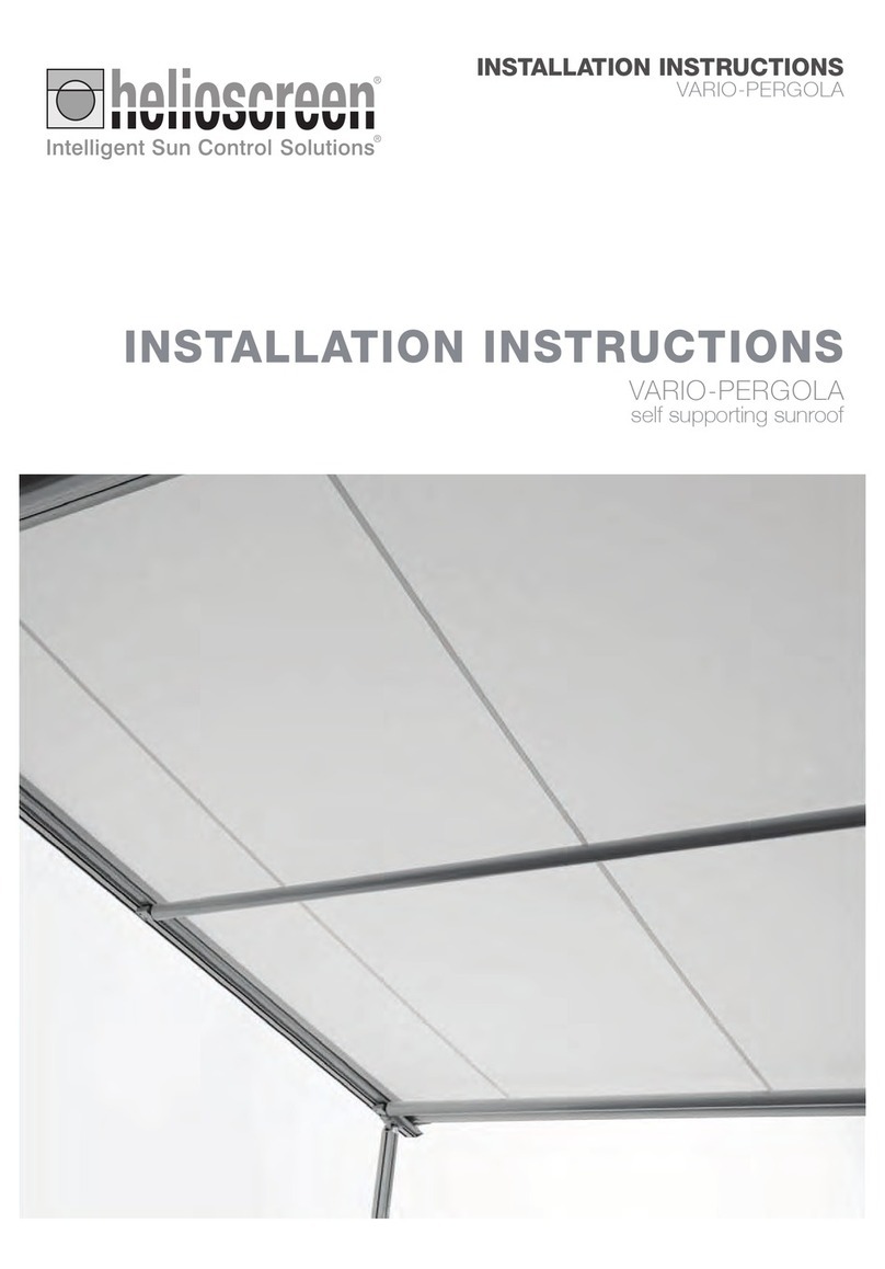 Helioscreen Vario-Pergola installation instructions