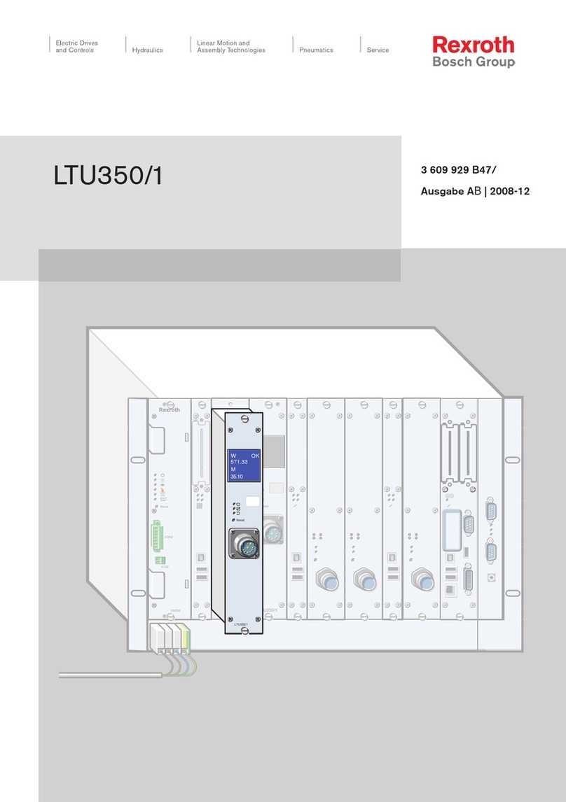 Bosch Rexroth LTU350/1 User manual
