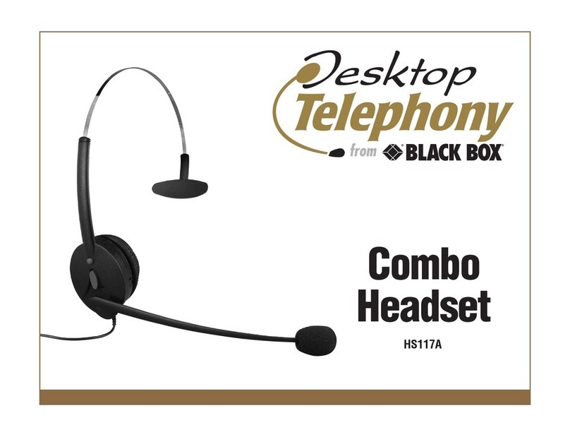 Black Box Desktop Telephony HS117A manual
