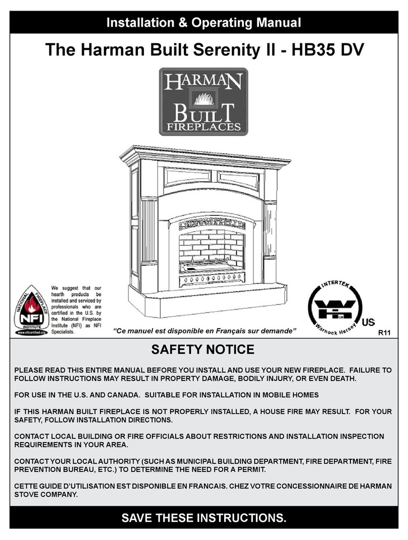 Harman Built Serenity II HB35 DV Installation & operating manual Harman Built Serenity II HB35 DV Installation & operating manual