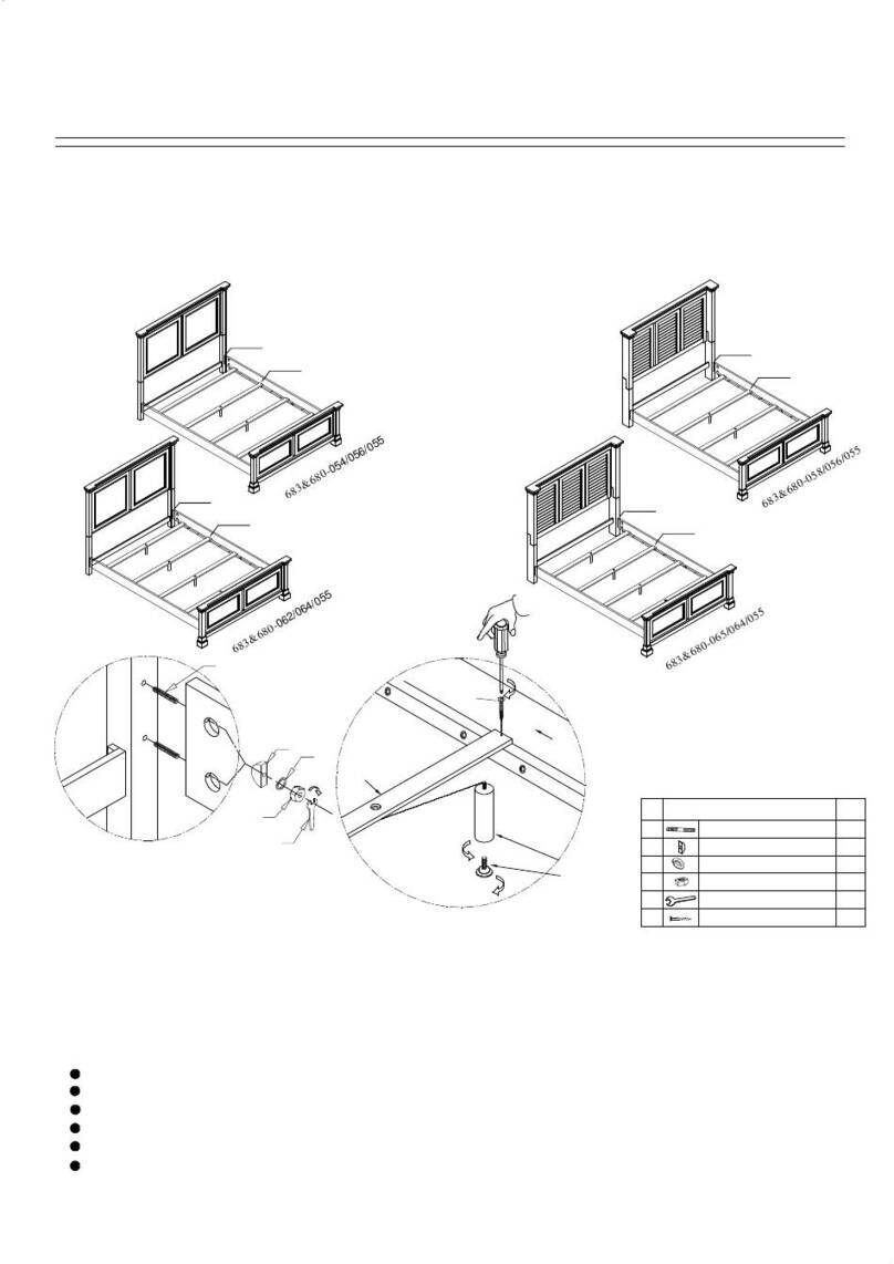 Folio21 680-054/056/055 Assembly instructions