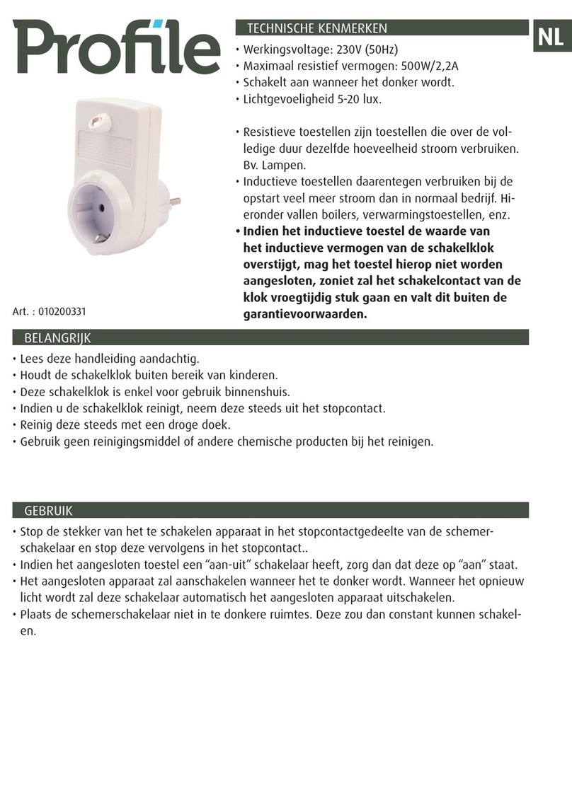 Profile 010200331 quick start guide