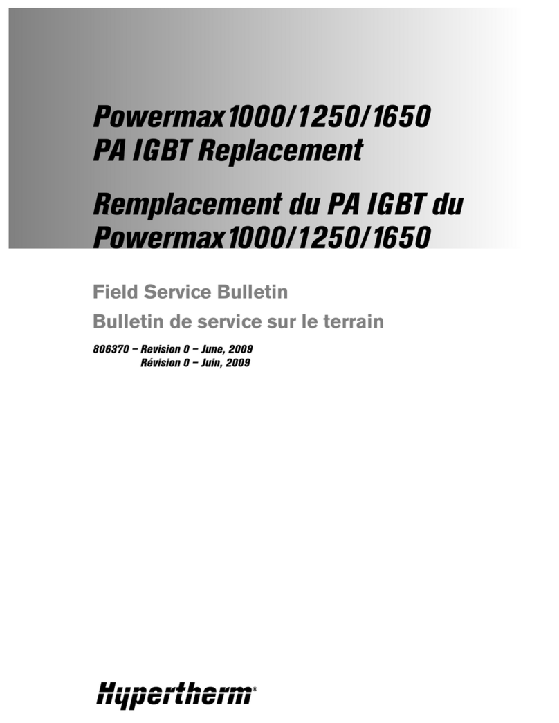 Hypertherm Powermax 1000 Reference manual