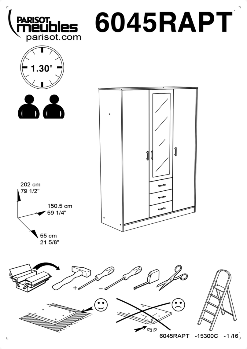 Parisot Meubles 6045RAPT instructions Parisot Meubles 6045RAPT instructions