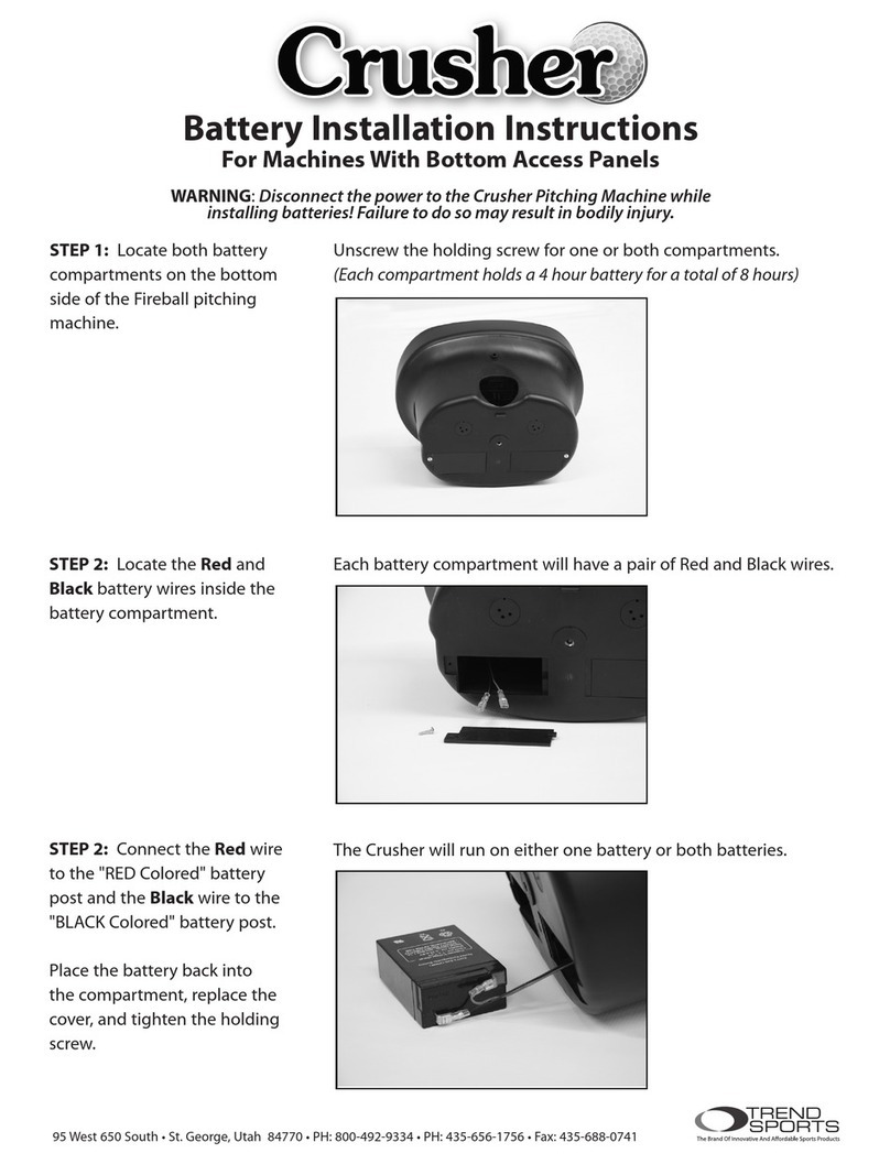 Trend Sports Crusher Battery installation instructions