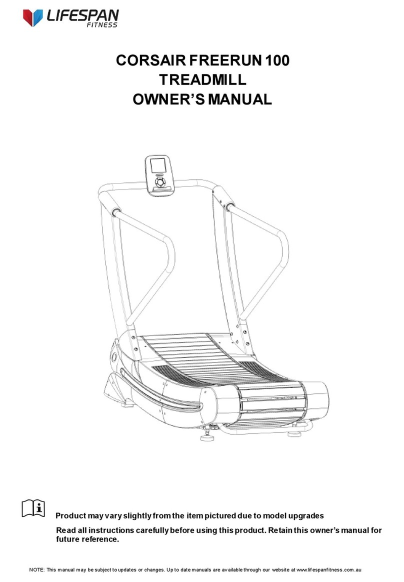 Life Span CORSAIR FREERUN 100 User manual