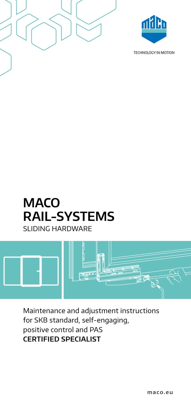 Maco SKB-SE Maintenance and adjustment instructions Maco SKB-SE Maintenance and adjustment instructions