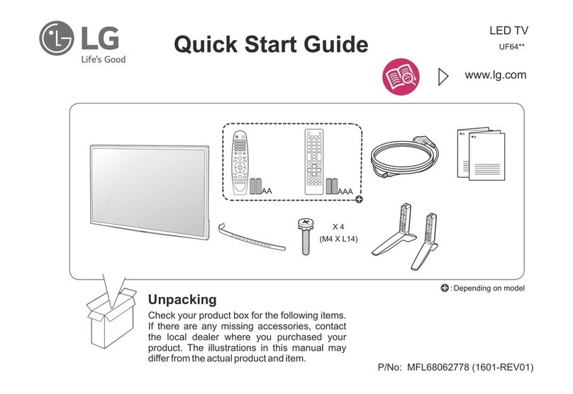 LG UF64 Series User manual