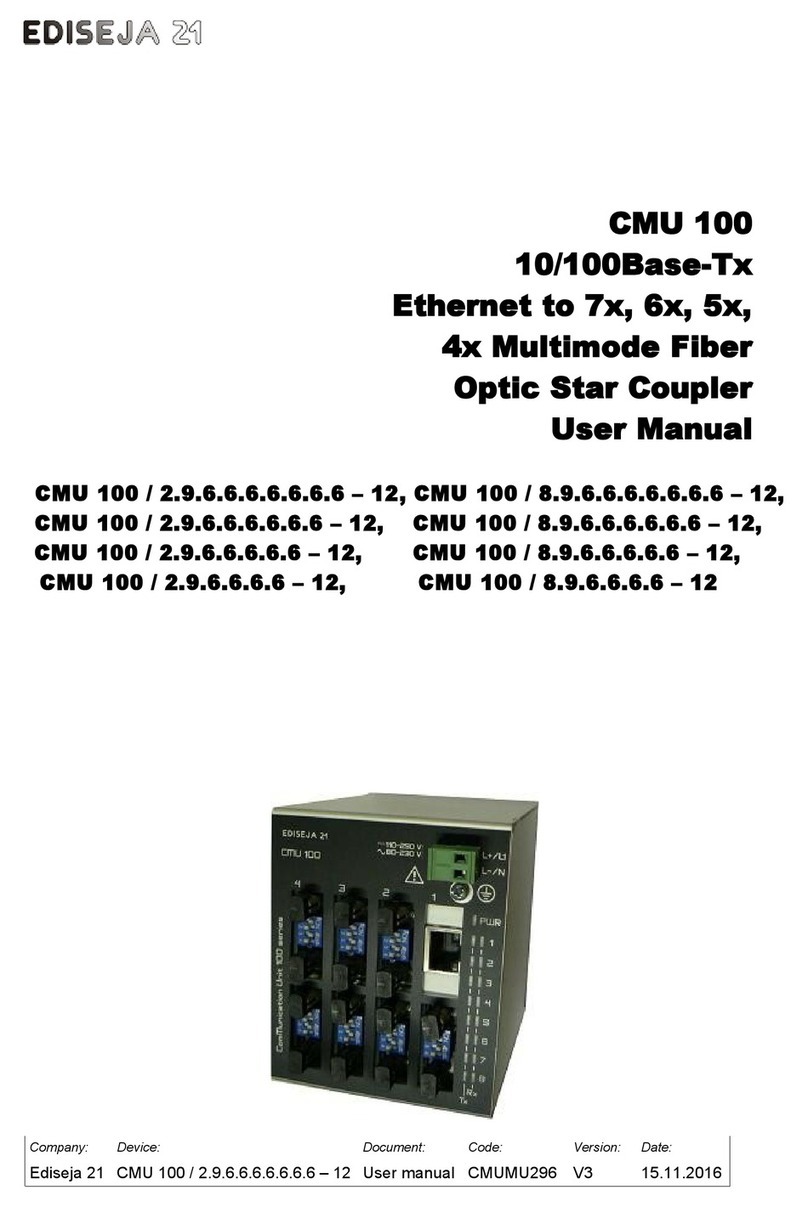 Ediseja 21 CMU 100 Series User manual