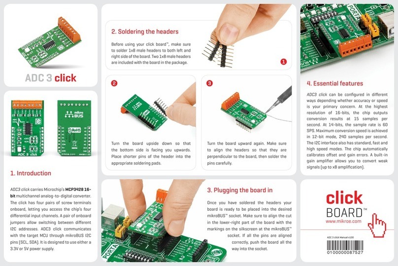 Mikroe Click Board ADC 3 click quick start guide