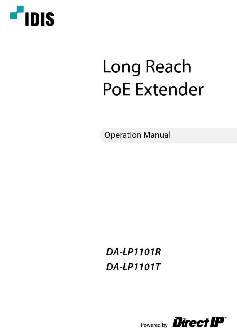 Idis DA-LP1101R Operation manual