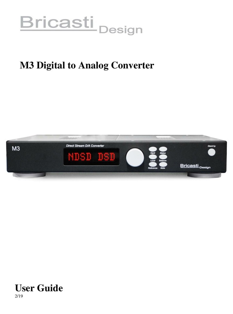 Bricasti Design M3 user guide