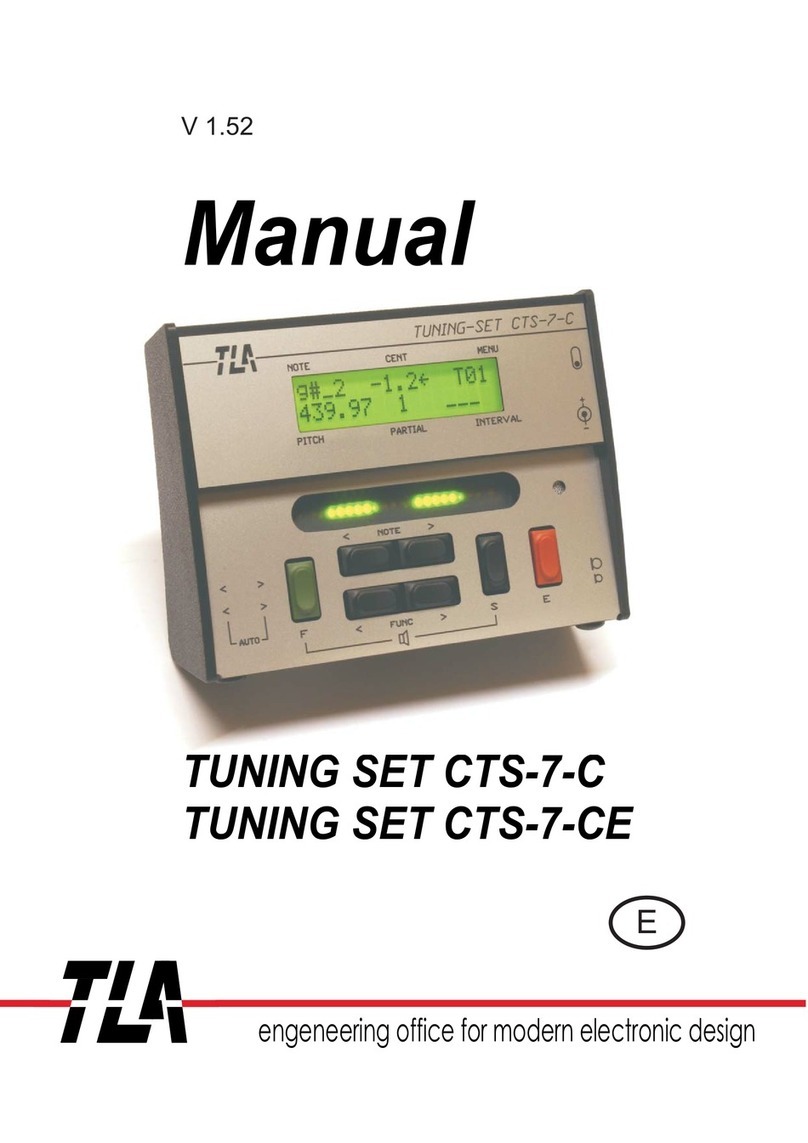 TLA TUNING SET CTS-7-C User manual