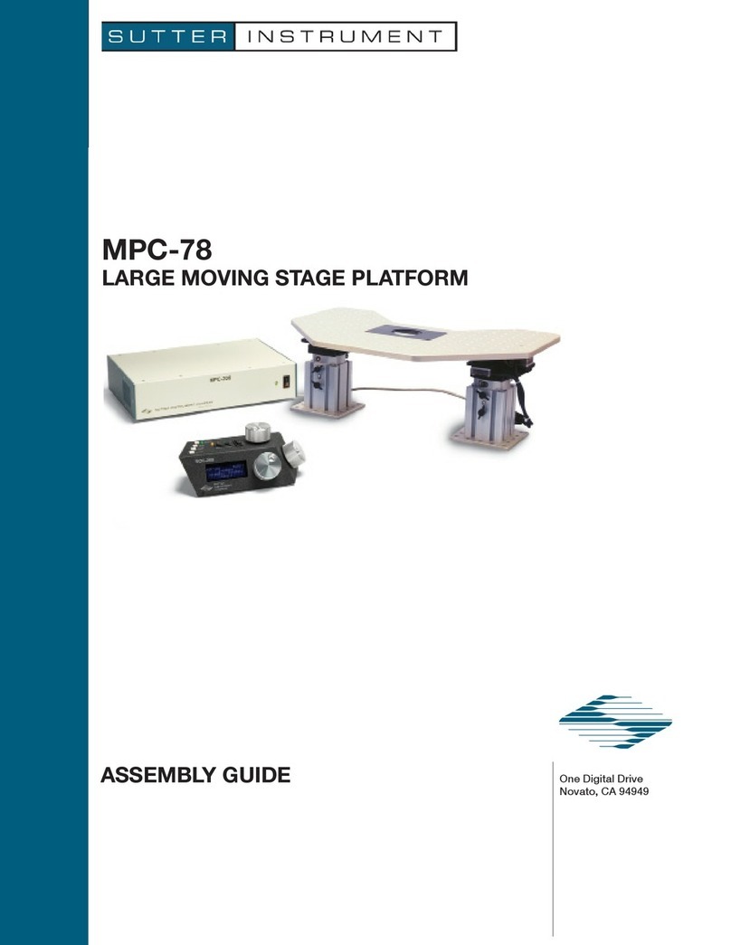 Sutter Instrument MPC-78 User manual