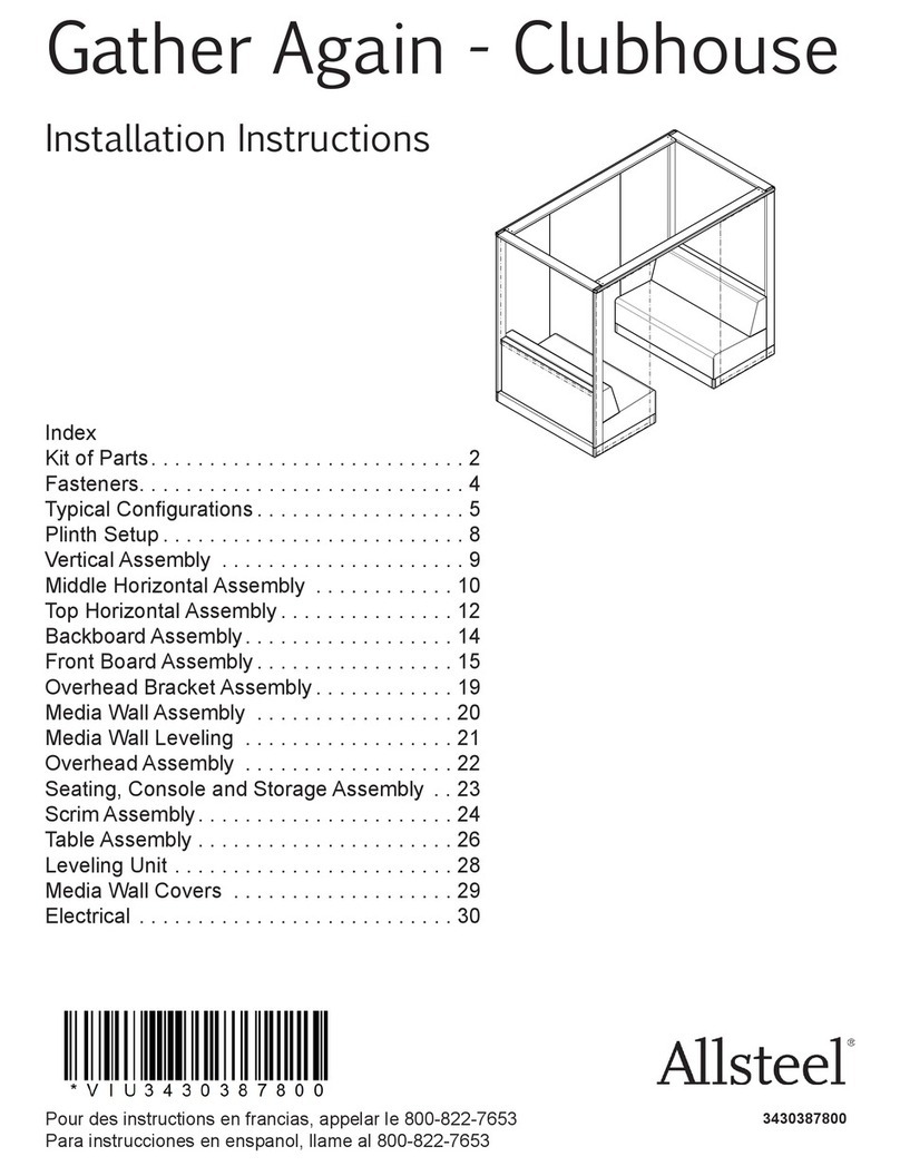 Allsteel Gather Again Clubhouse installation instructions