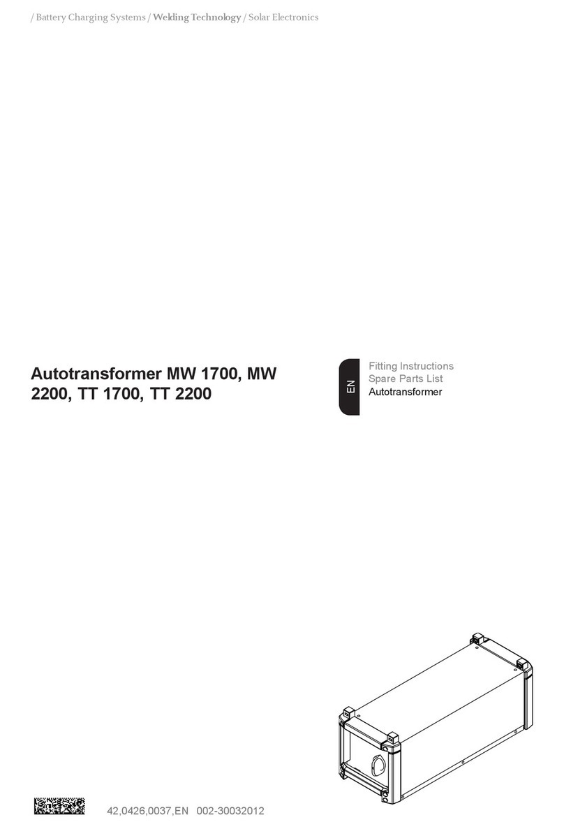 FRO­NIUS Autotransformer MW 2200 Guide