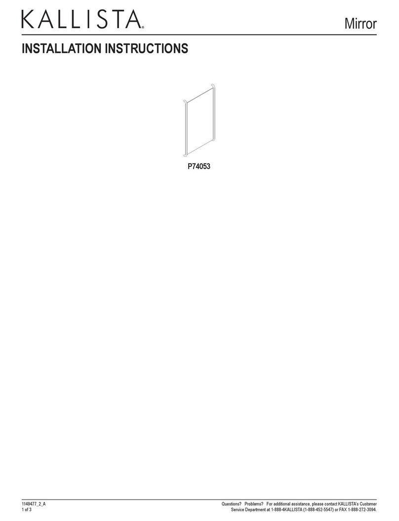Kallista P74053 installation instructions