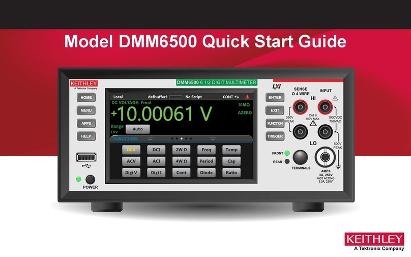 Keithley DMM6500 User manual