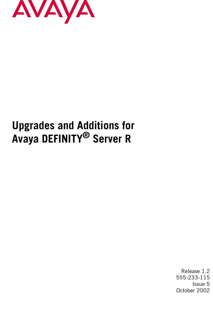 Avaya DEFINITY Server R manual