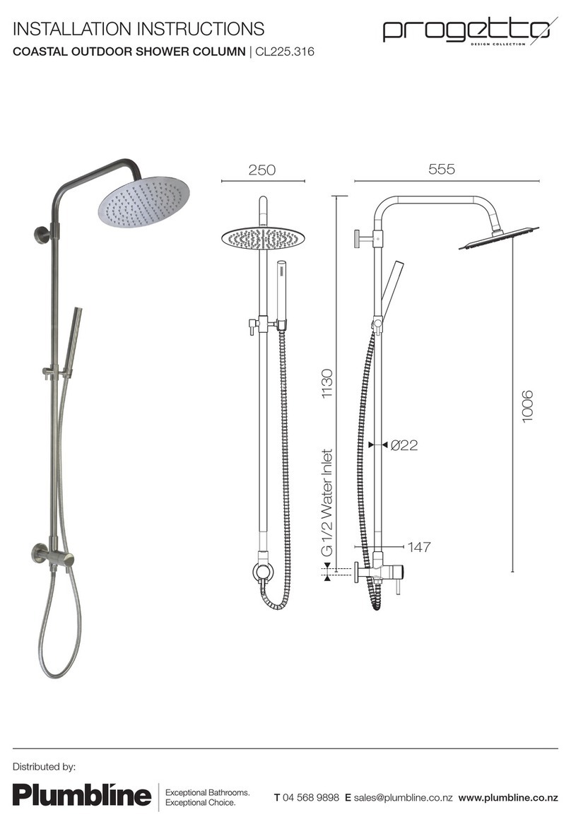 Plumbline Progetto CL225.316 installation instructions Plumbline Progetto CL225.316 installation instructions