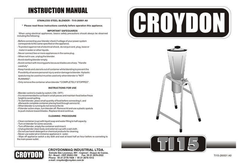 croydon TI15 user manual