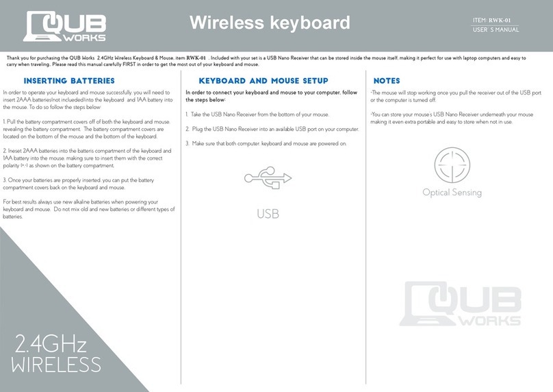 Qub Works RWK-01 user manual