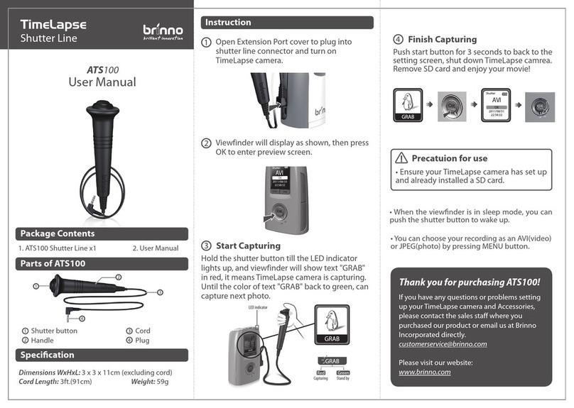 Brinno TimeLapse ATS100 quick start guide