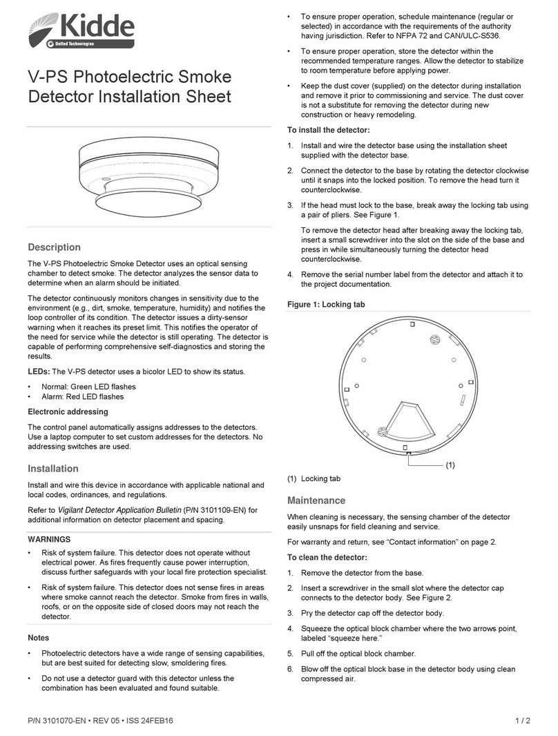Kidde V-PS Assembly instructions