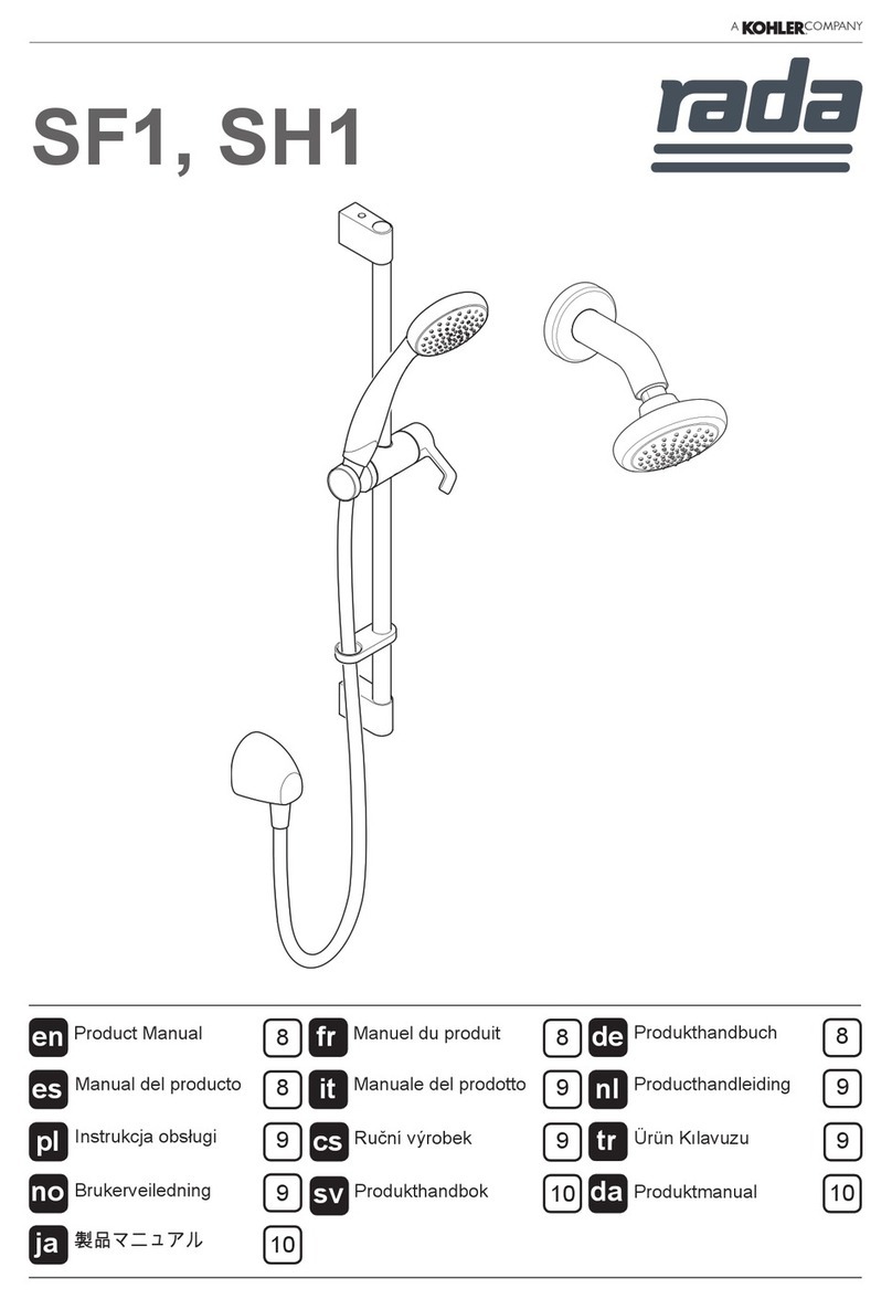 Kohler Rada SF1 product manual