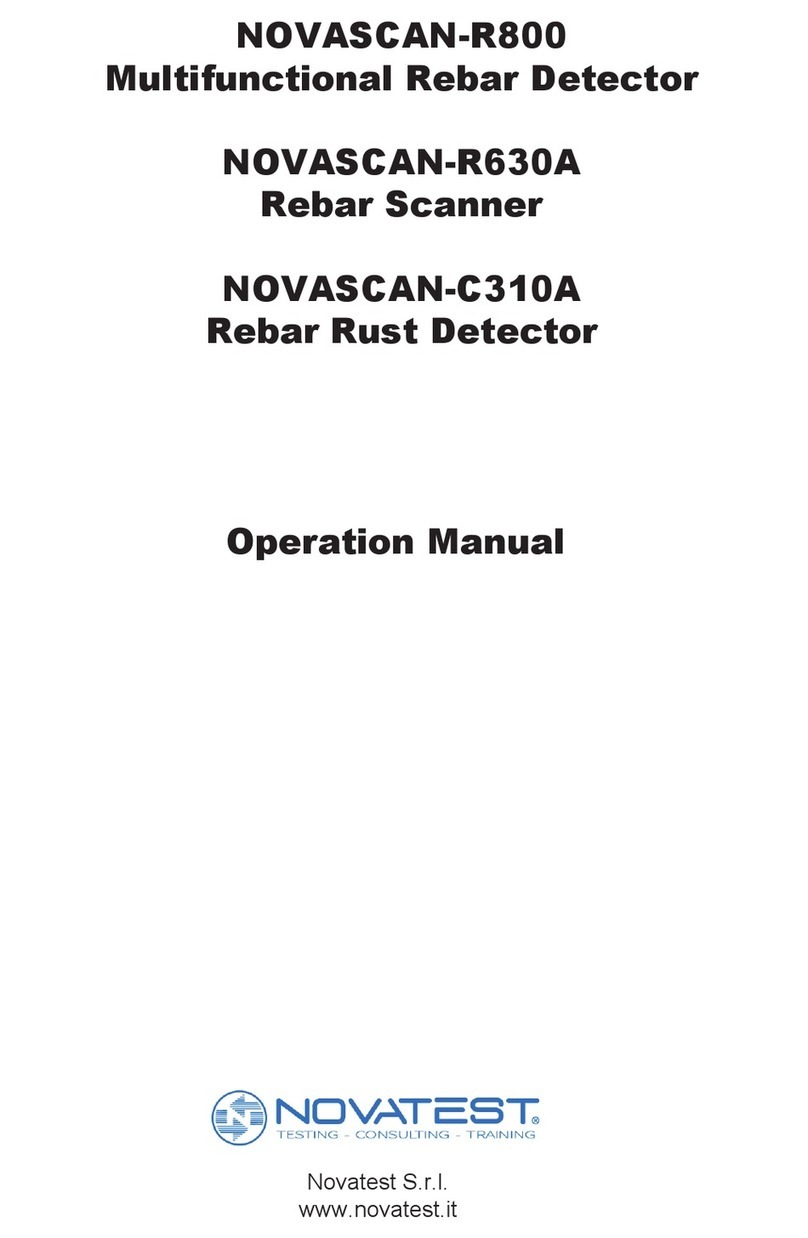 Novatest NOVASCAN-R800 Operation manual