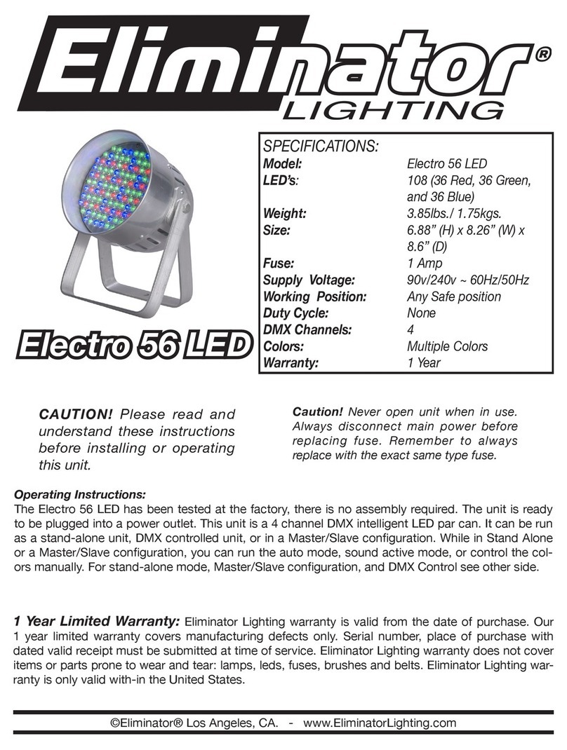 Eliminator Electro 56 LED user manual
