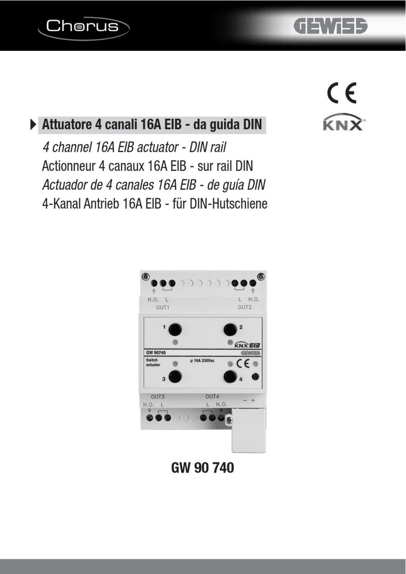 Gewiss Chorus GW 90 740 manual