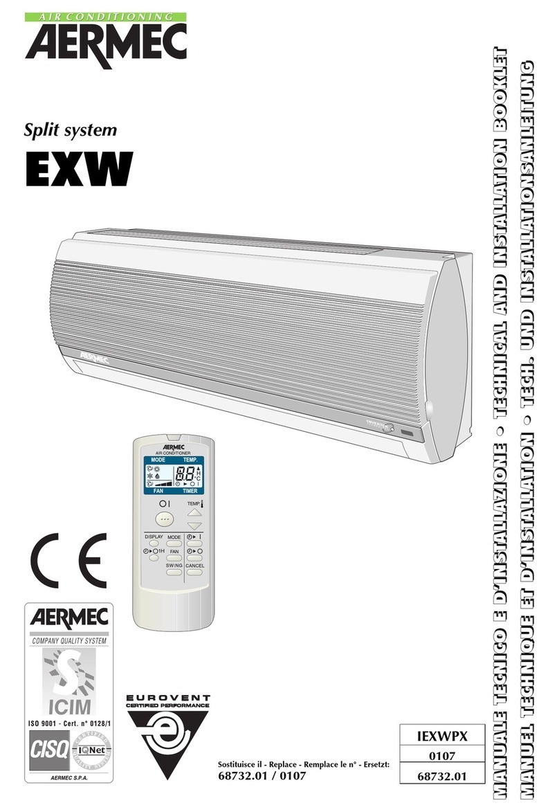 AERMEC EXW Series Installation and operation manual