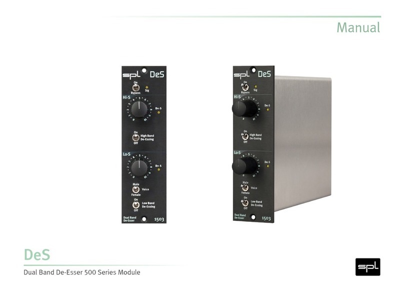 SPL De-Esser 500 Series manual