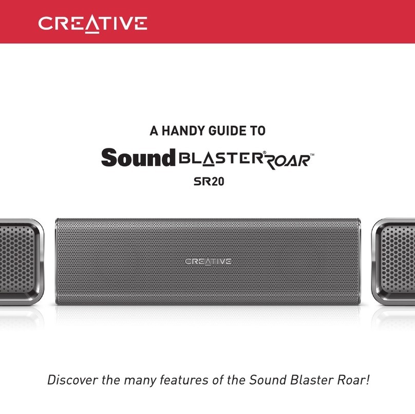 Creative SoundBlasterRoar SR20 User manual