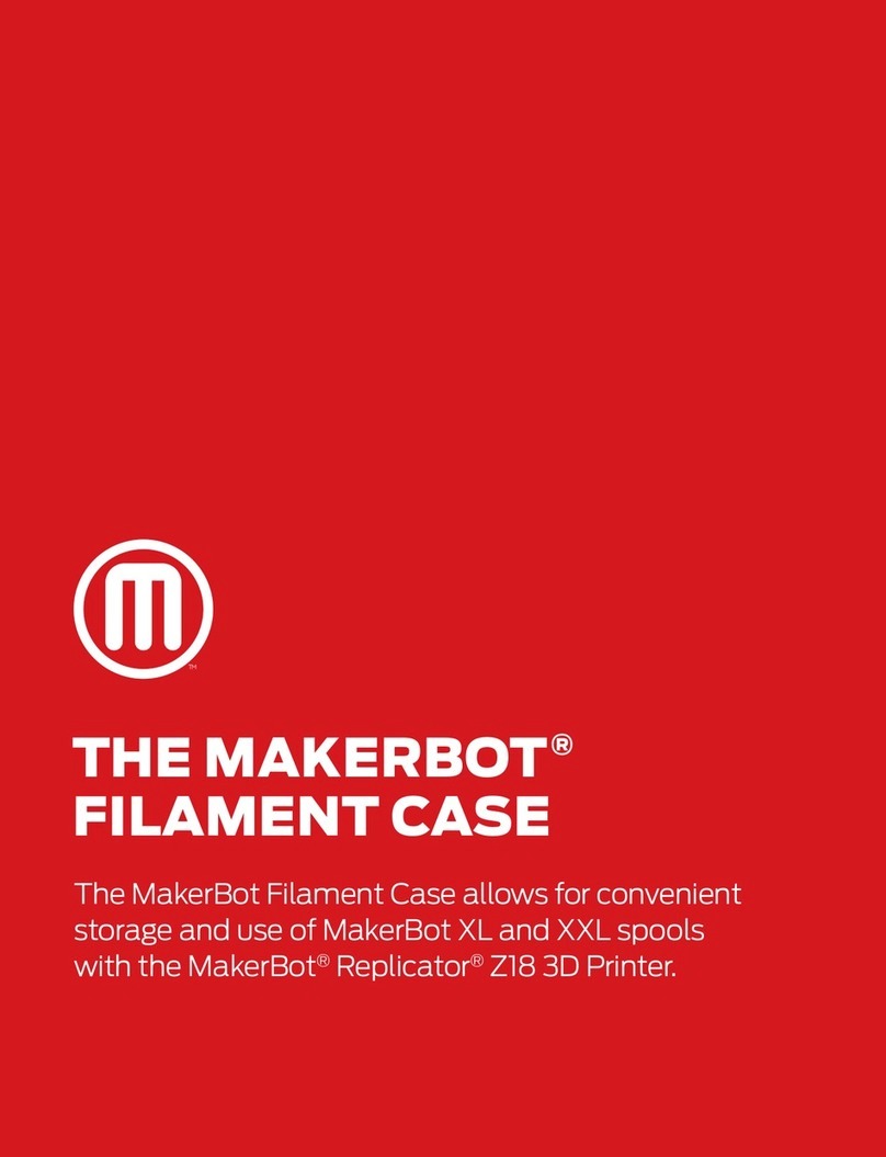 MakerBot FILAMENT CASE User manual MakerBot FILAMENT CASE User manual
