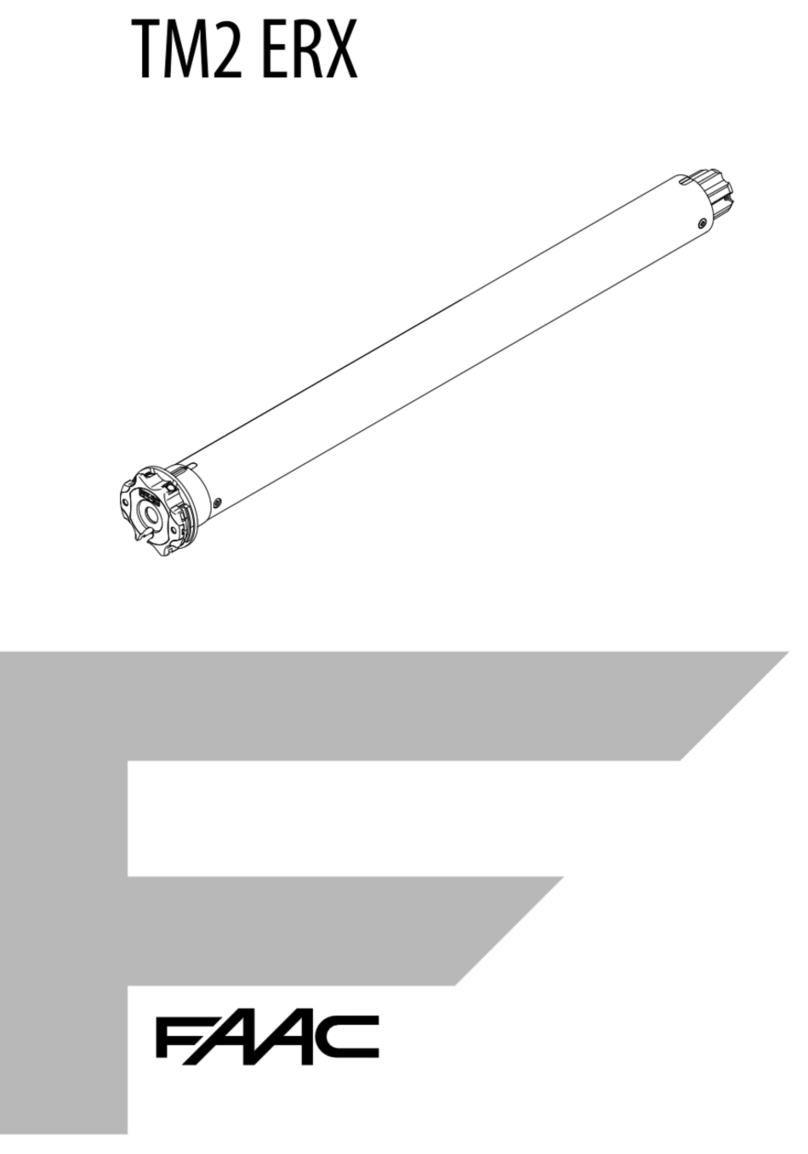 FAAC TM2 ERX User manual FAAC TM2 ERX User manual