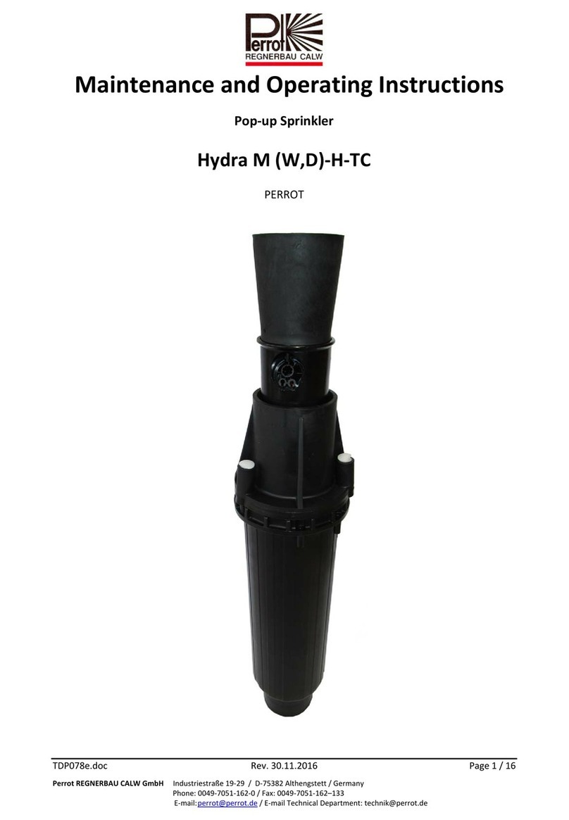 Perrot Hydra M Operating and maintenance manual