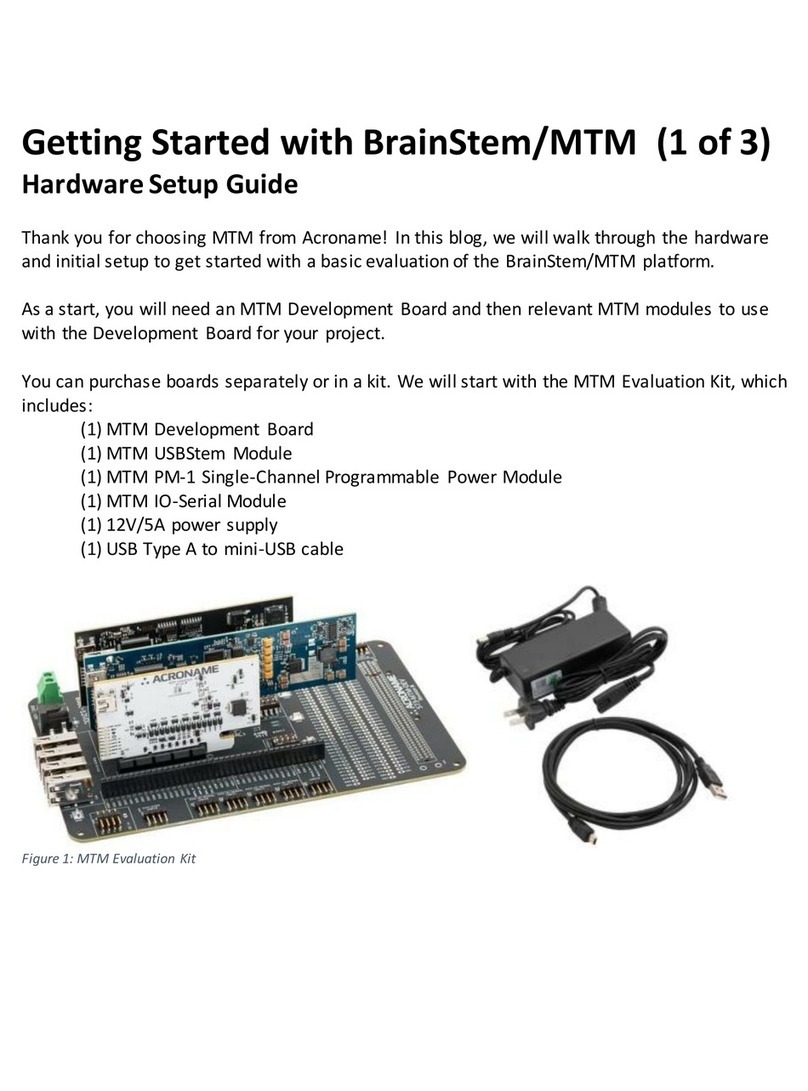 Acroname BrainStem/MTM Getting started