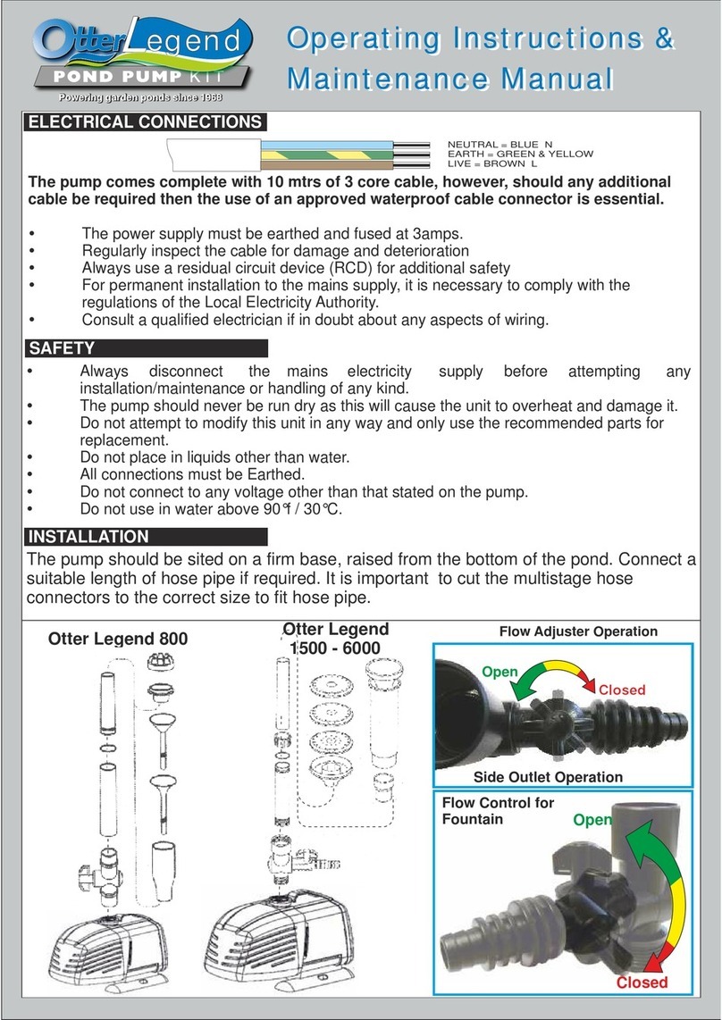 Otter Legend 800 Operating Instructions & Maintenance Manual