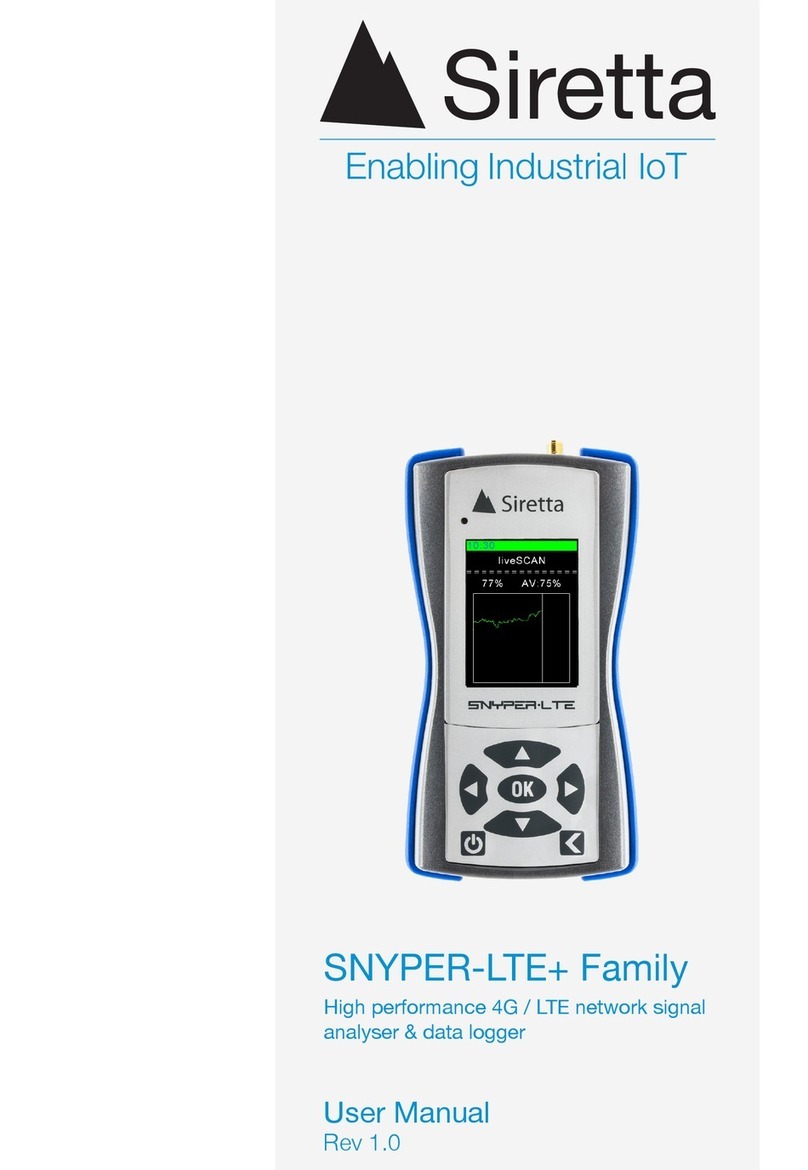 SIRETTA SNYPER-LTE+ Series user manual
