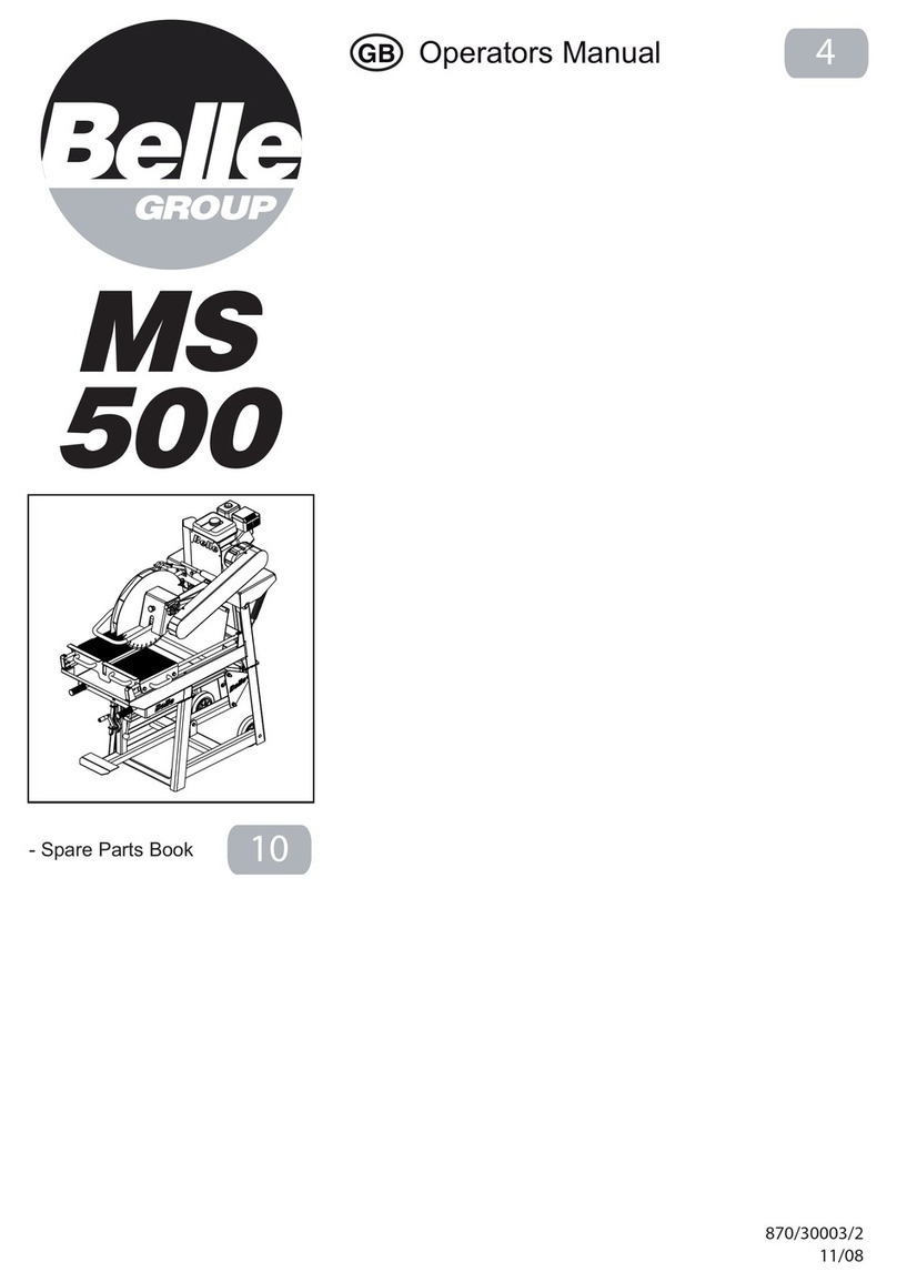 Belle MS 500 Series Operator's manual