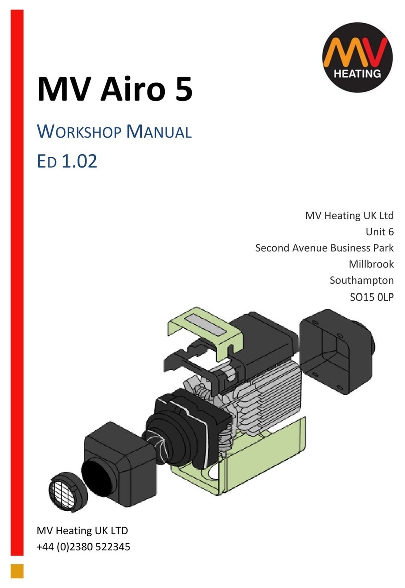 MV Heating Airo 5 Workshop manual