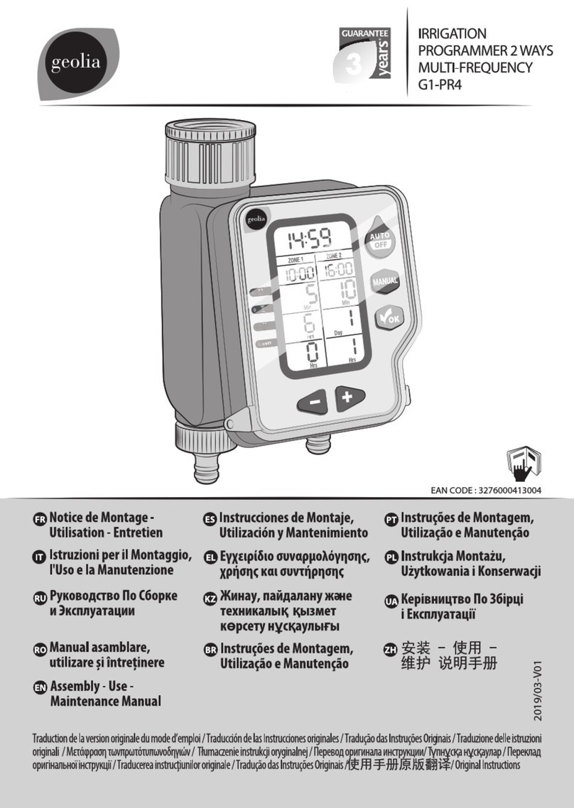 geolia G1-PR4 Assembly, Use, Maintenance Manual
