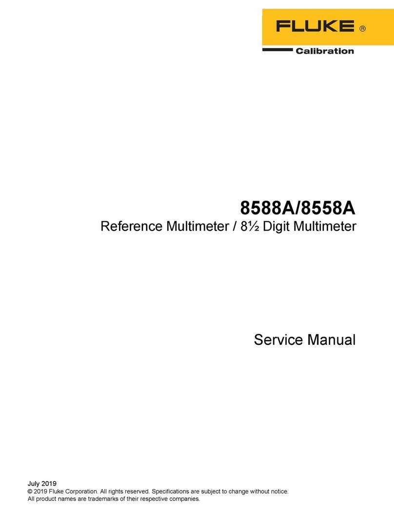 Fluke 8588A User manual